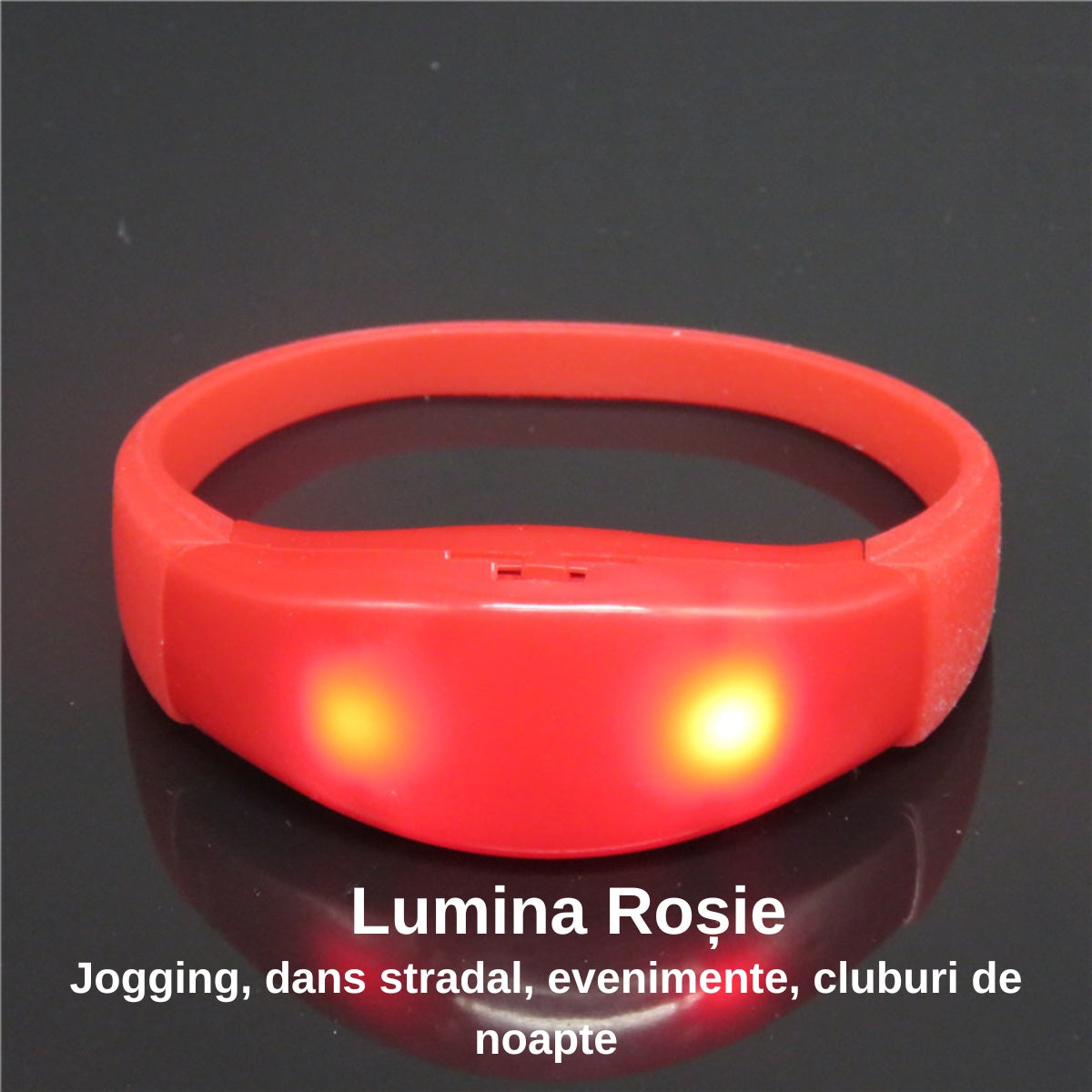 Set 10 Bratari Luminoase cu LED din Silicon TcZone®, Activare Vocala, Control pe Sunet, Ideale pentru Petreceri, Concerte, Nunti si Evenimente Speciale